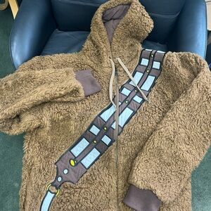 Star Wars Chewbacca Furry Zip-up Hoodie - Size Md
